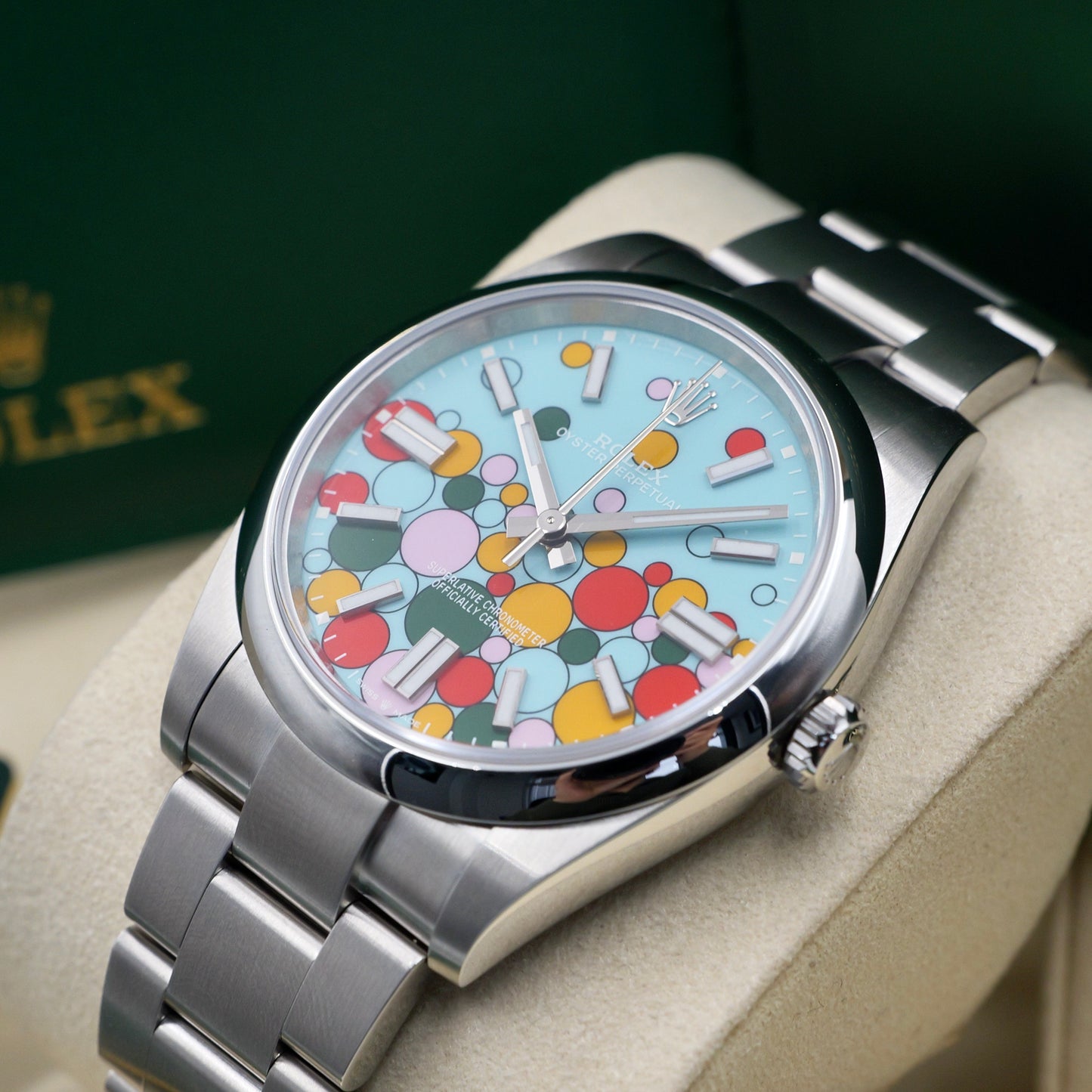 Rolex Oyster Perpetual 41 Celebration Dial 124300 - Full Set (2023)