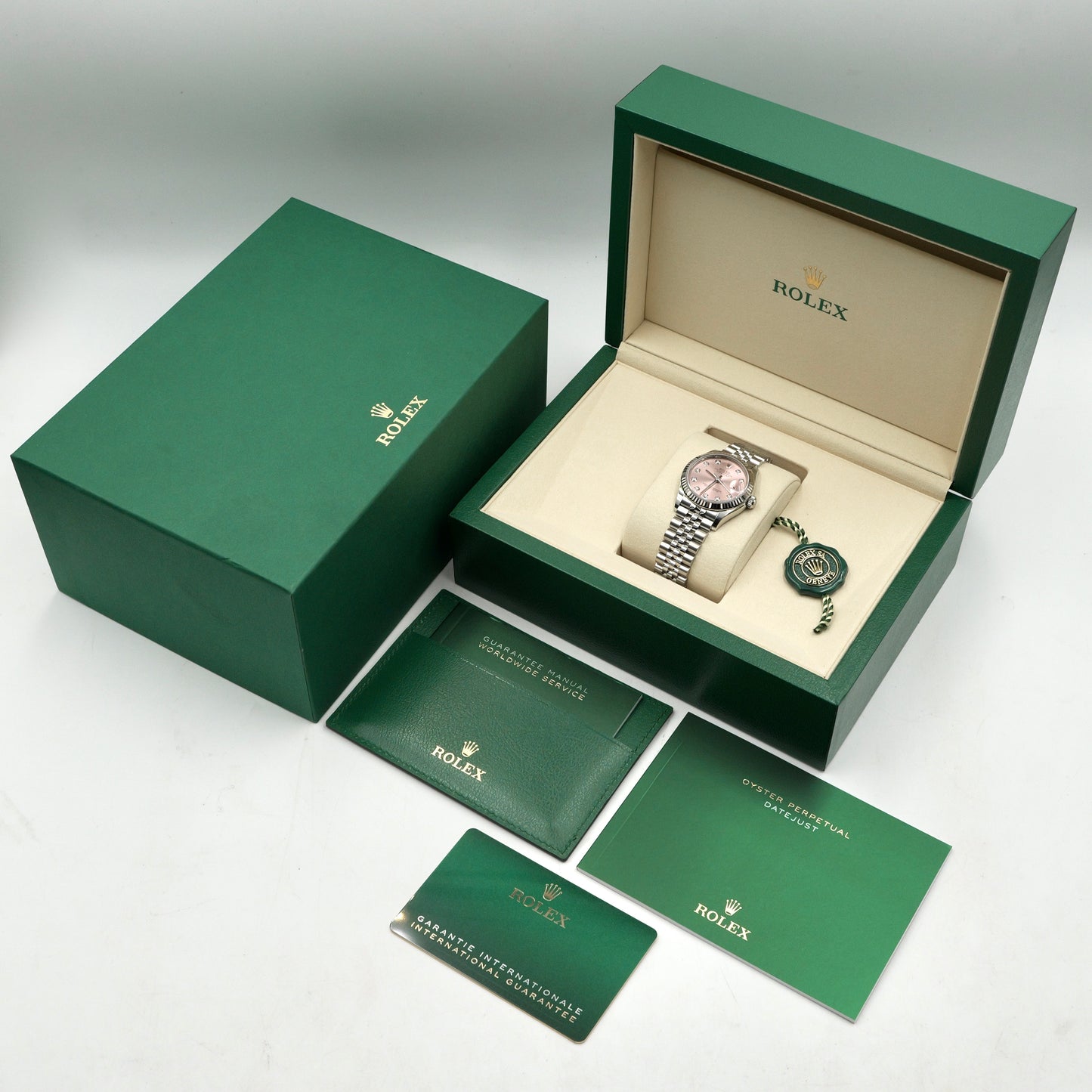 Rolex Datejust 31 Pink Diamond Dot Dial 278274 - Full Set (2025)