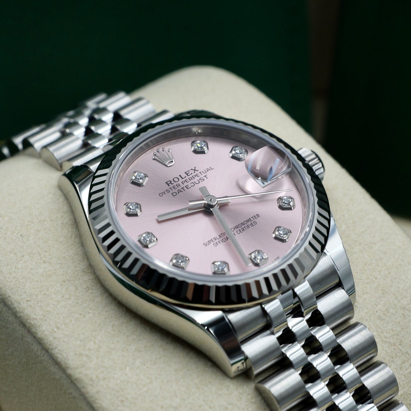 Rolex Datejust 31 Pink Diamond Dot Dial 278274 - Full Set (2025)