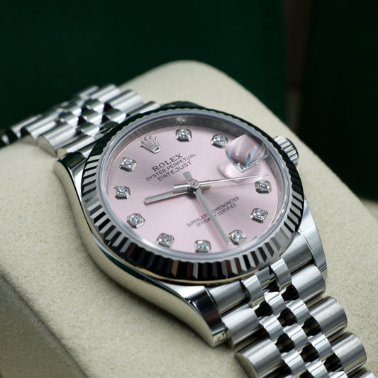 Rolex Datejust 31 Pink Diamond Dot Dial 278274 - Full Set (2025)