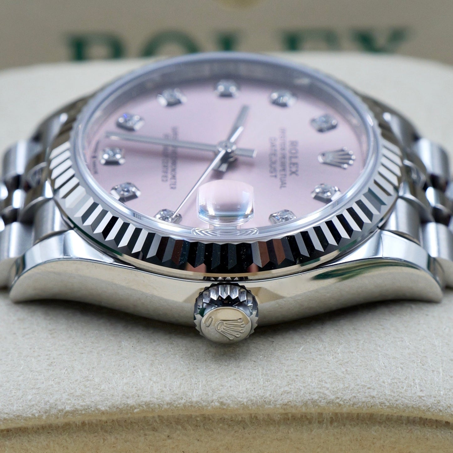 Rolex Datejust 31 Pink Diamond Dot Dial 278274 - Full Set (2025)