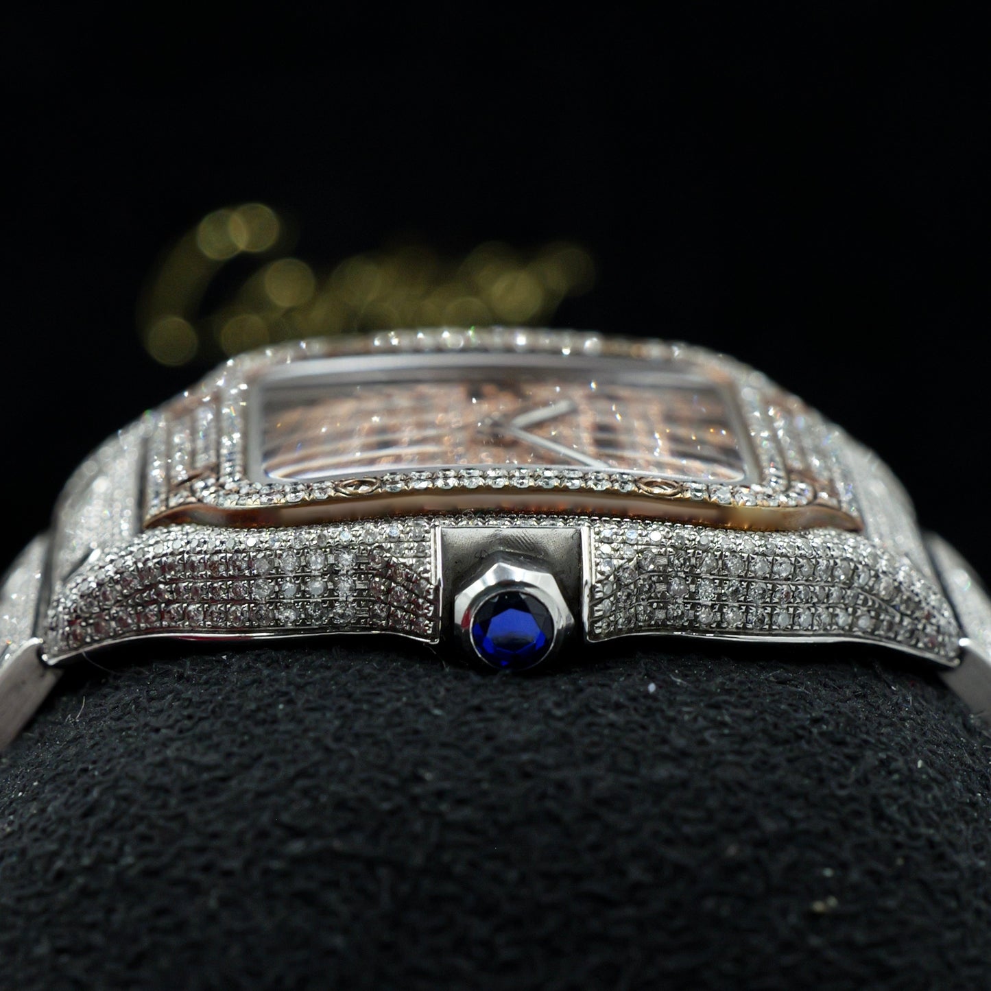 Cartier Santos Large Bussdown Rose Gold Dial and Bezel - Full Set (2021)