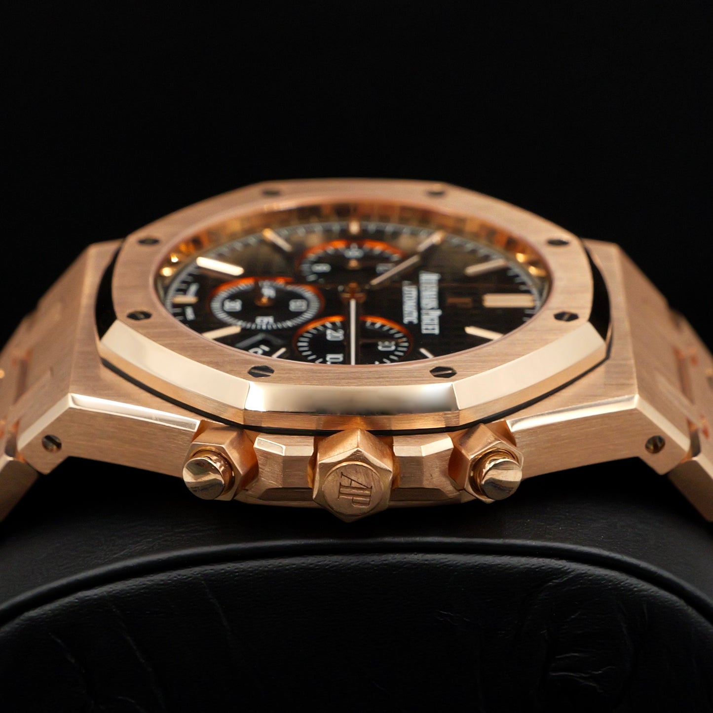 Audemars Piguet Royal Oak Chronograph  Rose Gold Black Dial 26320OR Full Set (2016)