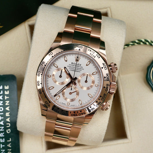 Rolex Daytona Rose Gold Ivory Dial 116505 - Full Set (2021)