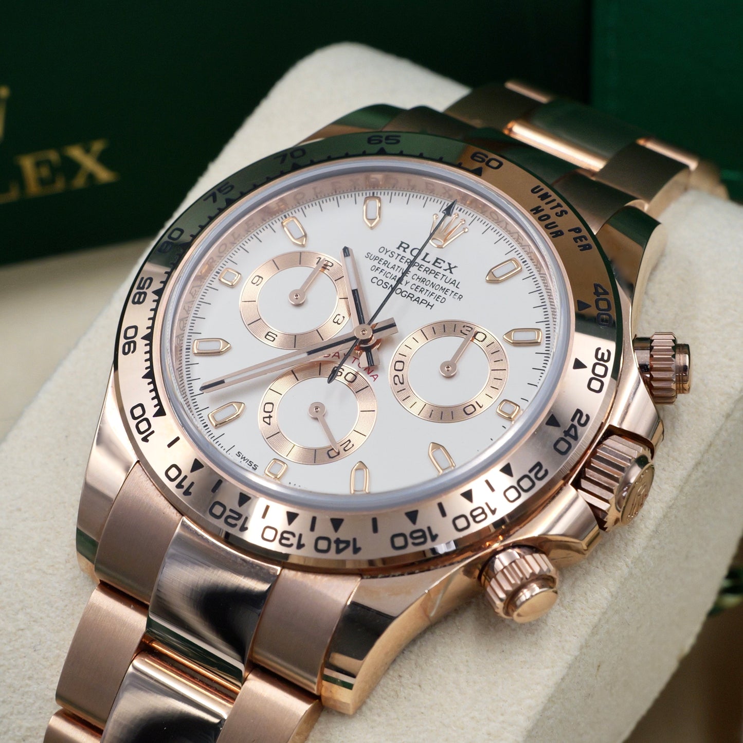 Rolex Daytona Rose Gold Ivory Dial 116505 - Full Set (2021)