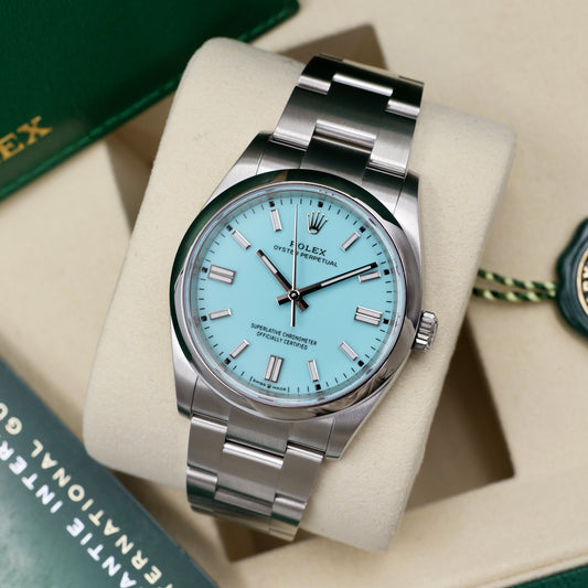 Rolex Oyster Perpetual 36 Tiffany Blue 126000 Full Set 2025