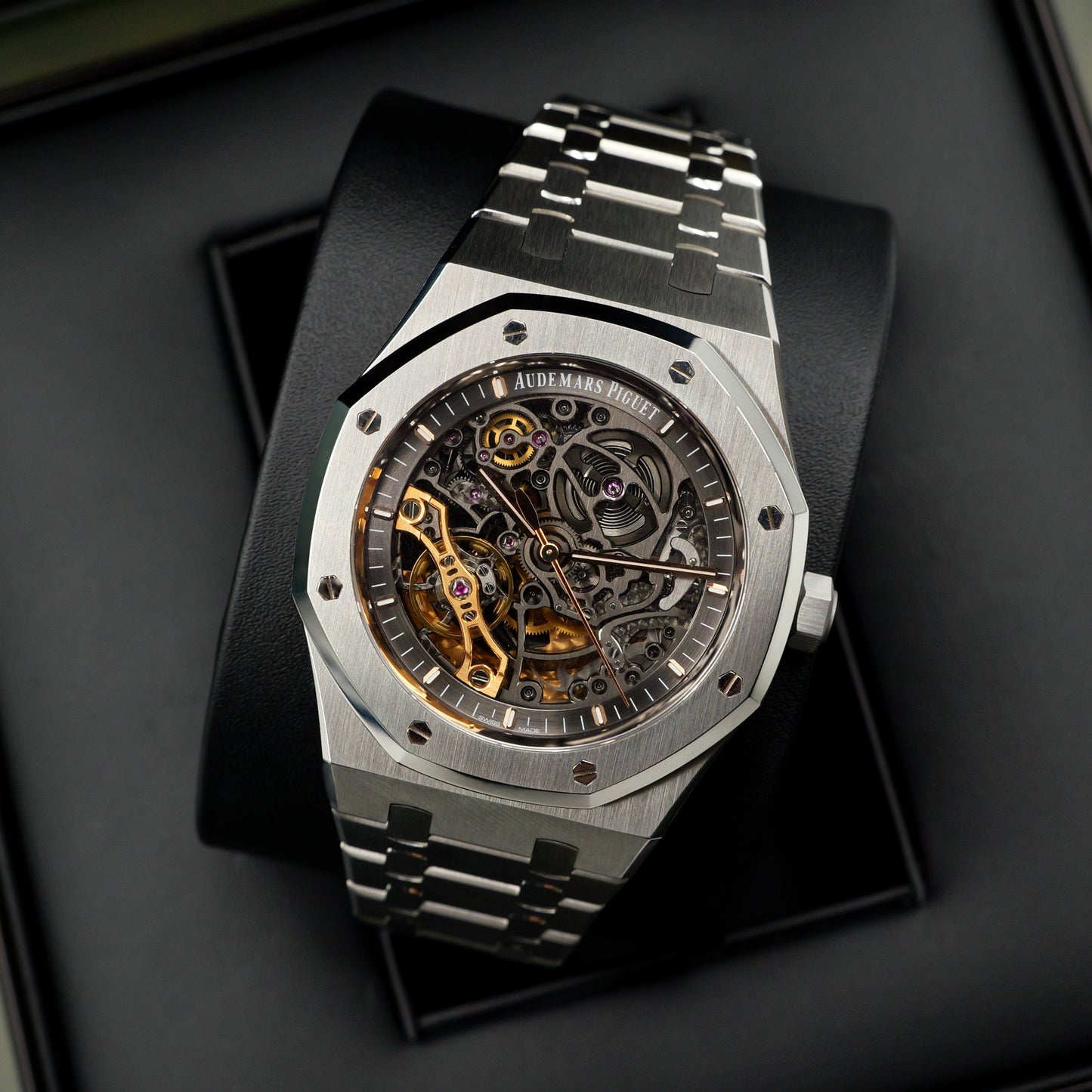 Audemars Piguet Royal Oak Double Balance Wheel Openworked 15407ST Skeleton - Full Set (2020)