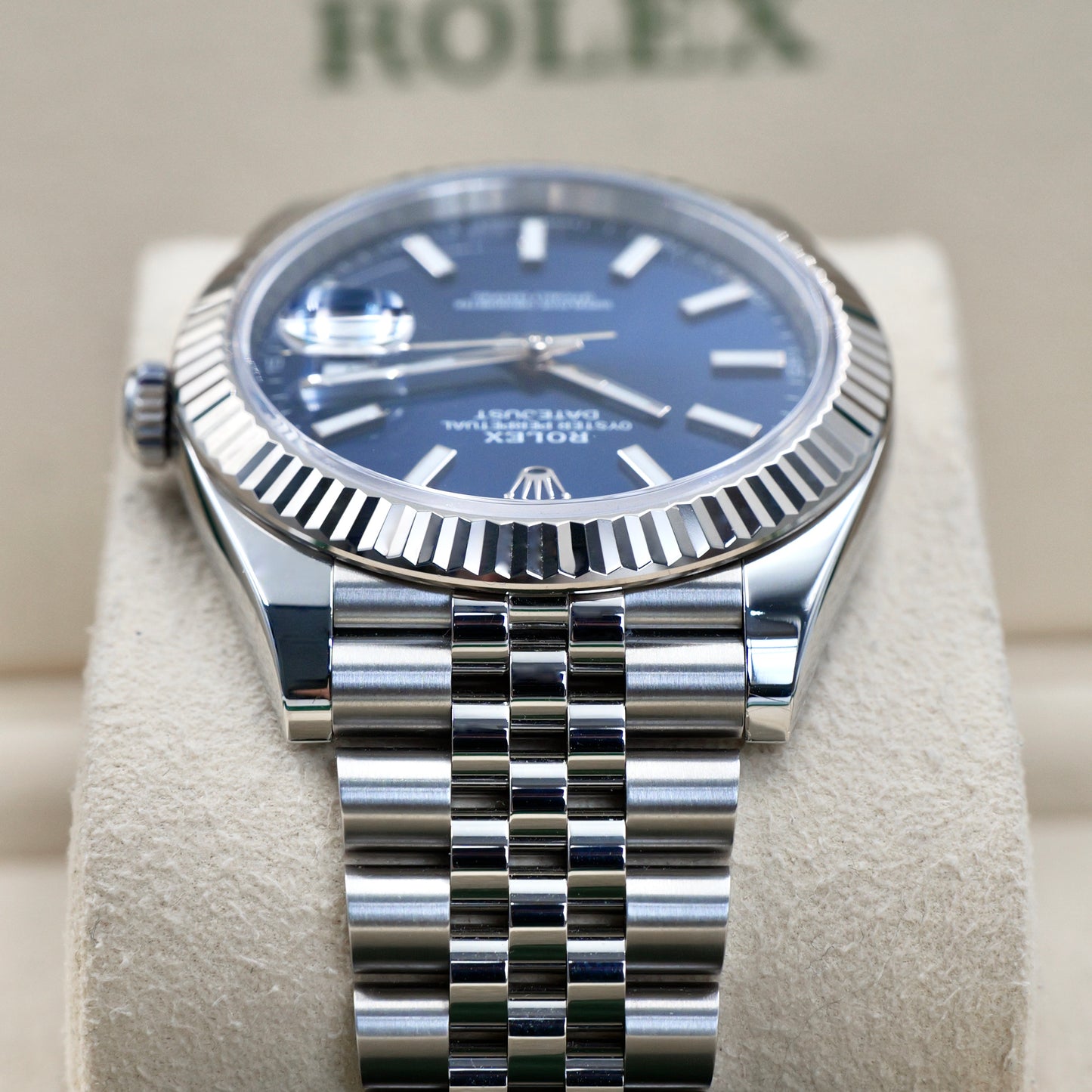 Rolex Datejust 41 Blue Baton Dial 126334 - Full Set (2020)