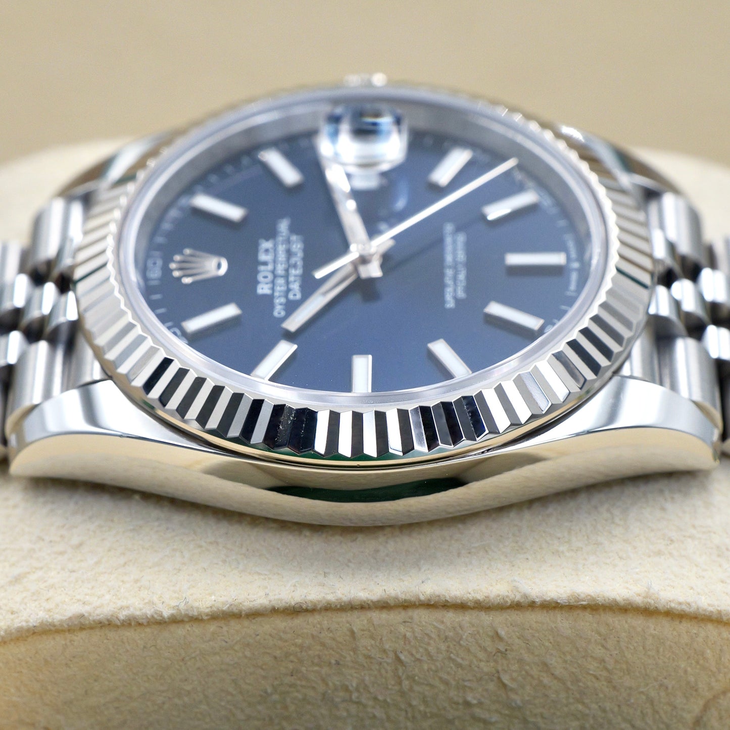 Rolex Datejust 41 Blue Baton Dial 126334 - Full Set (2020)