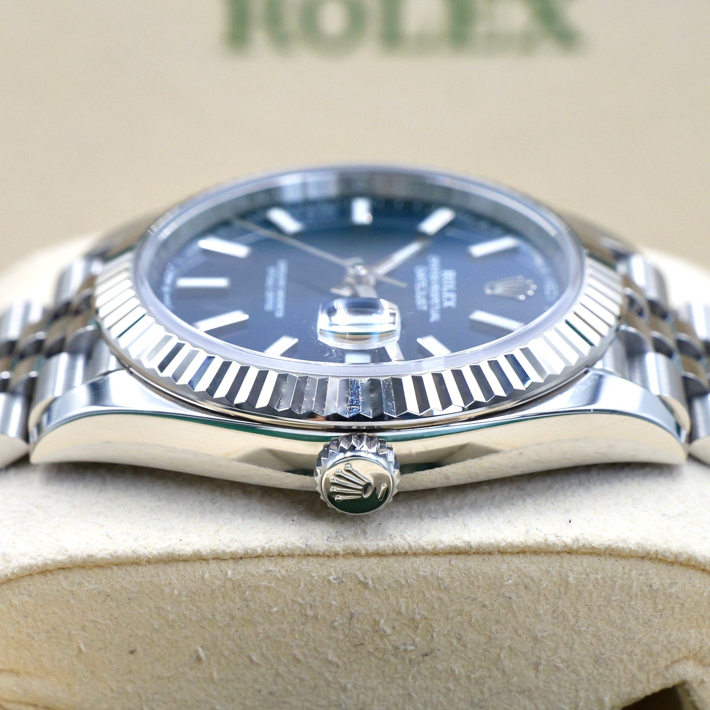 Rolex Datejust 41 Blue Baton Dial 126334 - Full Set (2020)
