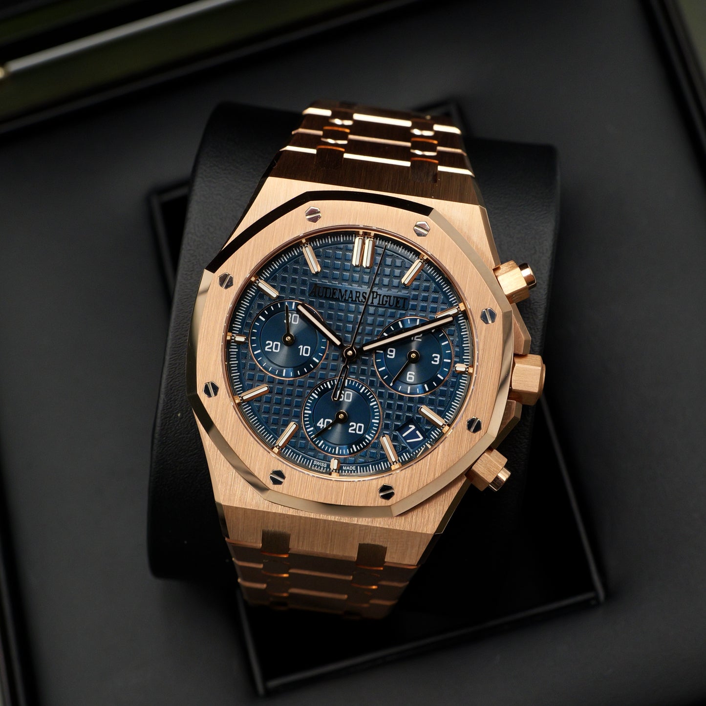 Audemars Piguet Royal Oak Chronograph Blue Dial 26240OR - Full Set (2023)