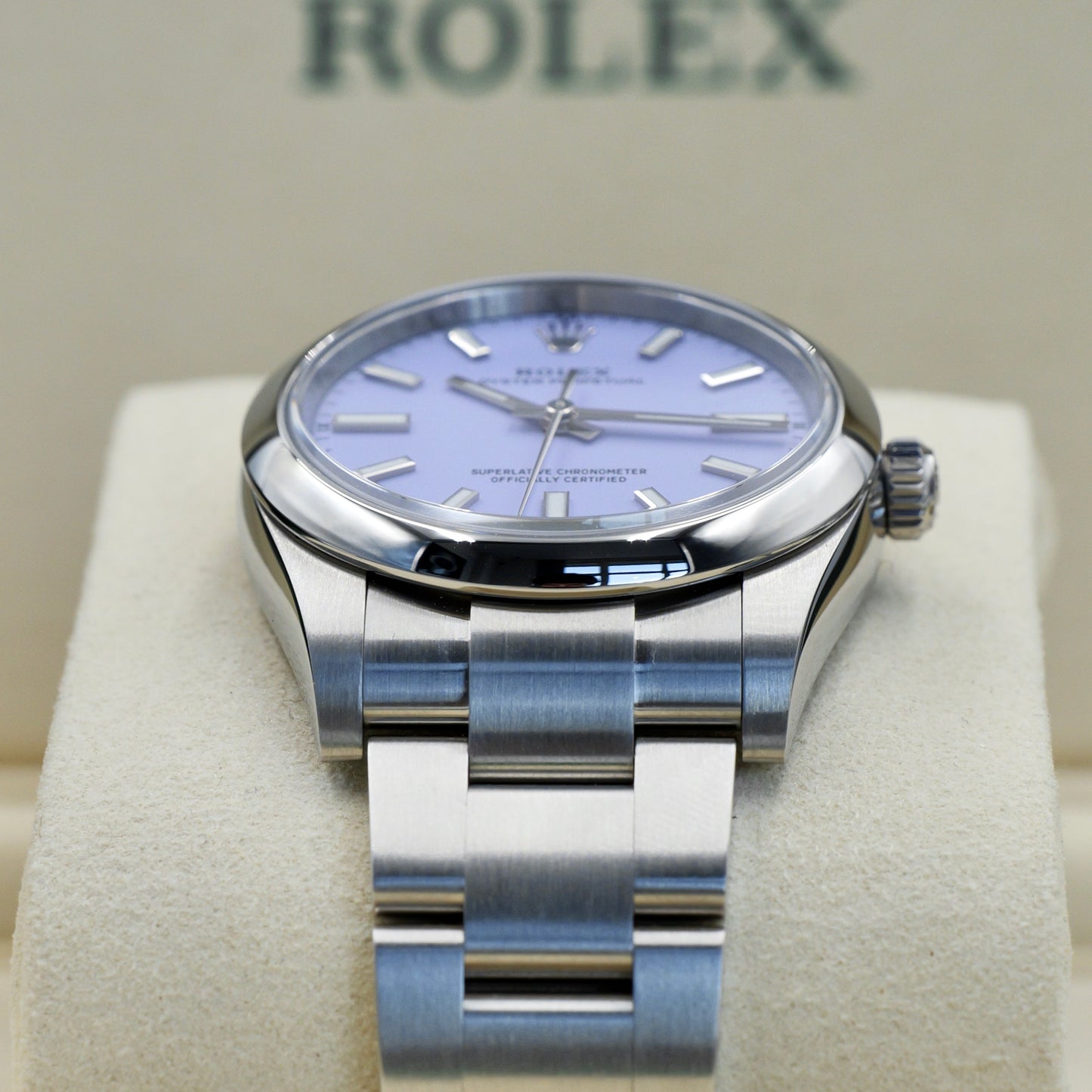Rolex Oyster Perpetual 34 Lavender 124200 Full Set 2025