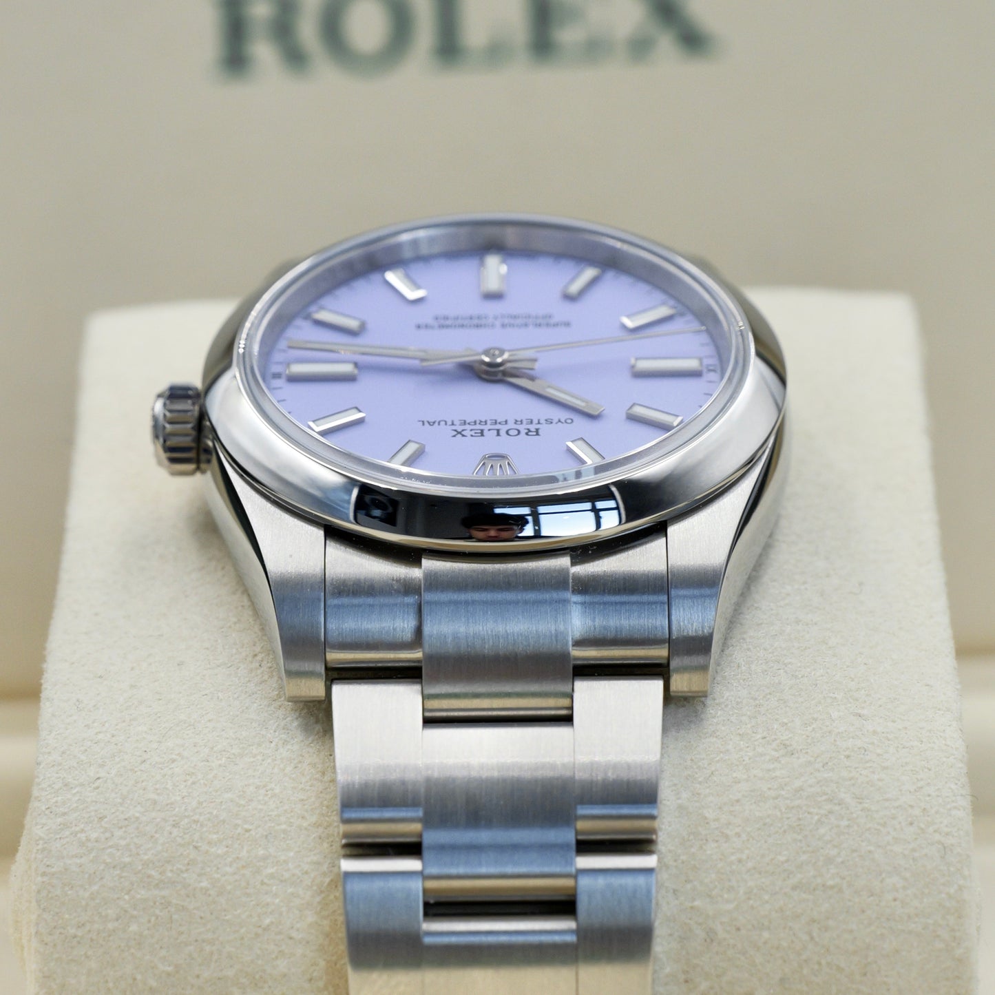 Rolex Oyster Perpetual 34 Lavender 124200 Full Set 2025