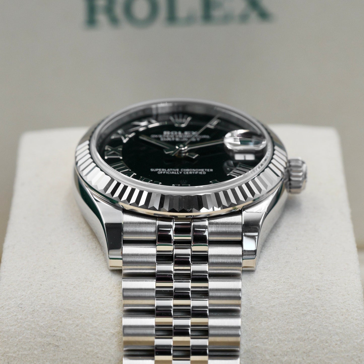 Rolex Datejust 31 Black Roman Numeral Dial - Full Set (278274)