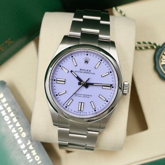 Rolex Oyster Perpetual 41 Lavendar 134300 Full Set 2025