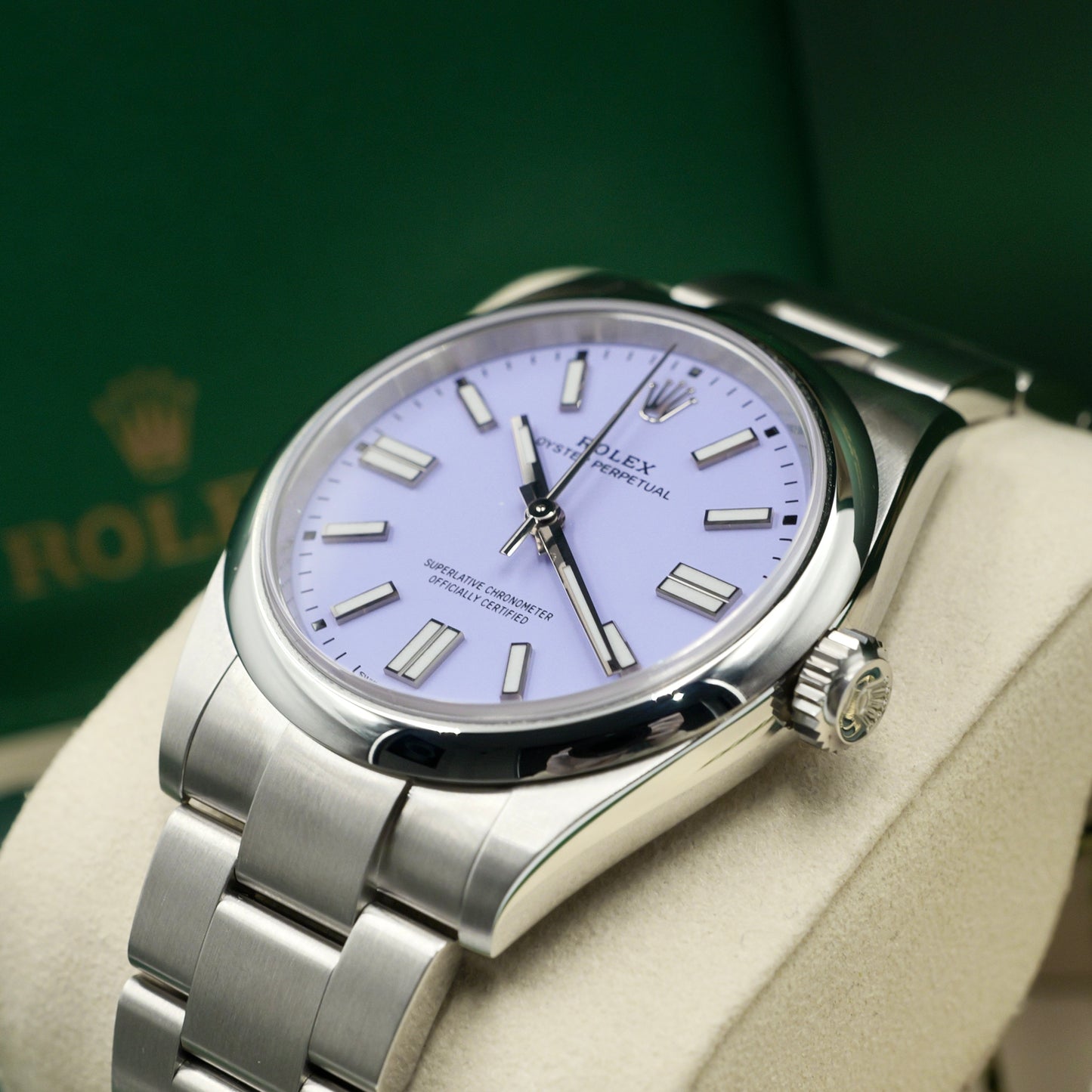Rolex Oyster Perpetual 41 Lavendar 134300 Full Set 2025