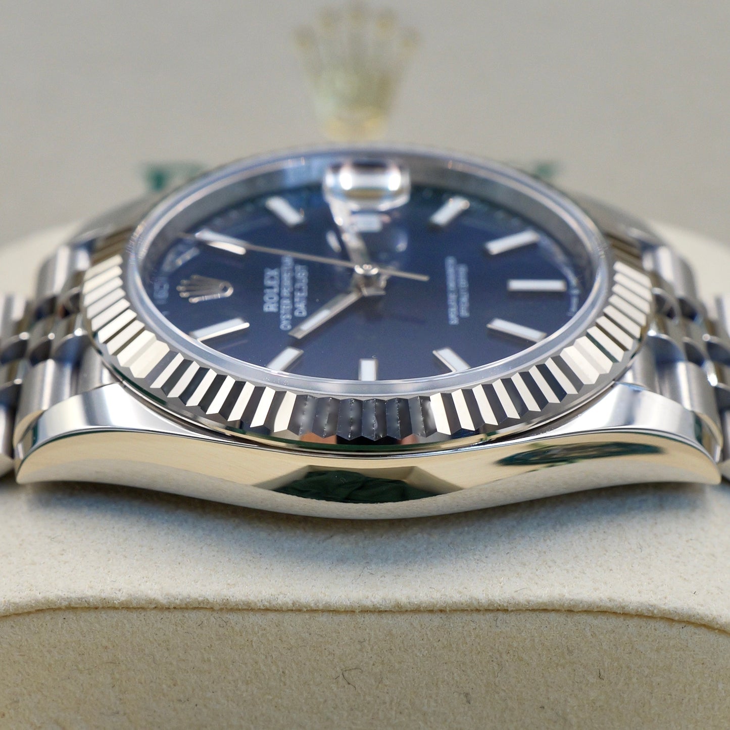 Rolex Datejust 41 Blue Baton Dial 126334 Full Set 2025
