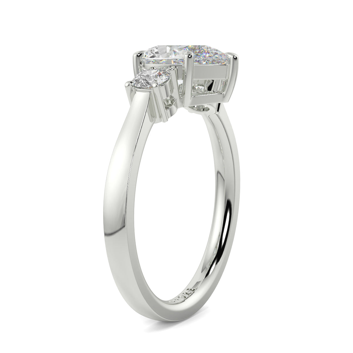 Catherine - 2.0 CT - Pear Trilogy Diamond Ring