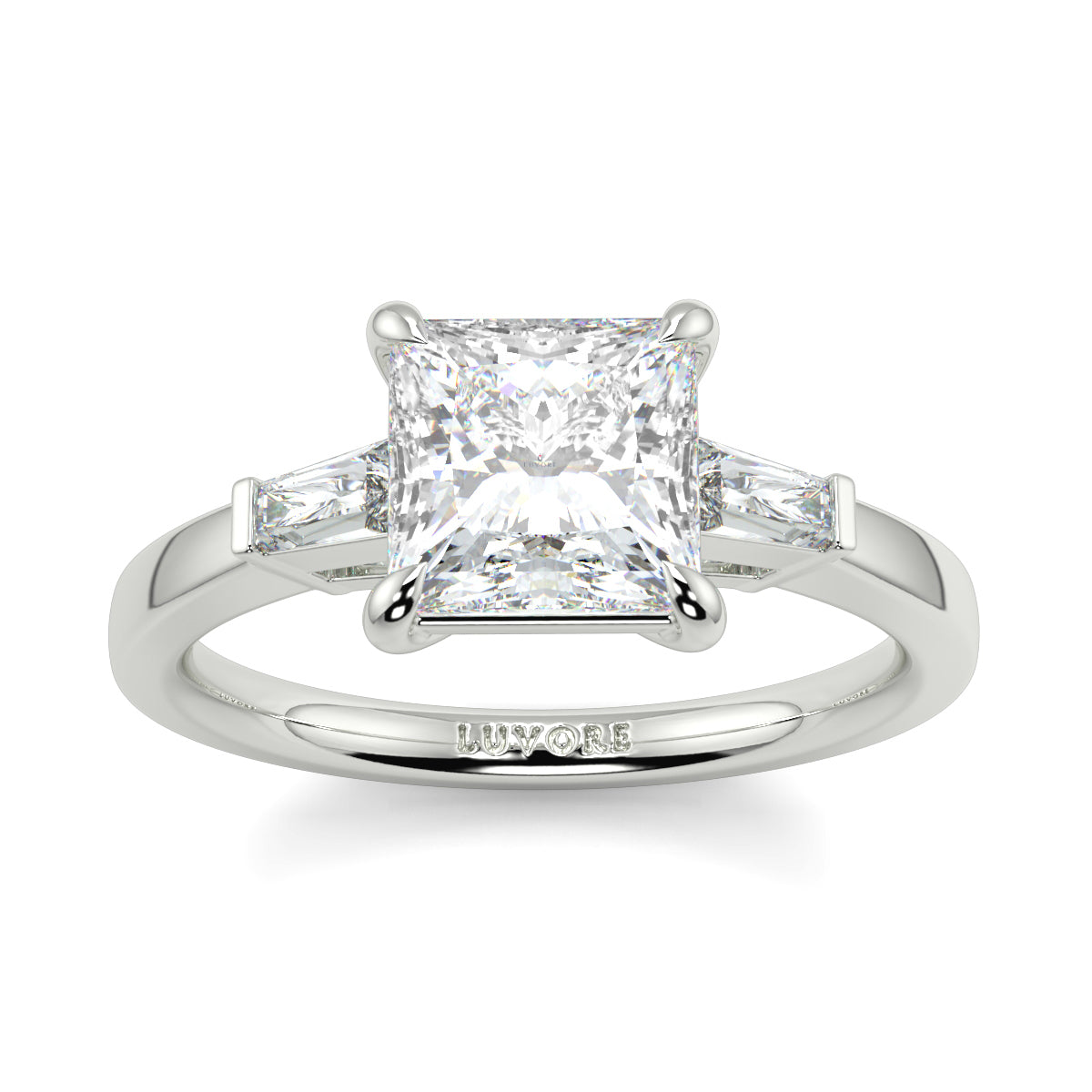 Margaret - 2.0 CT - Princess & Baguette Diamond Ring