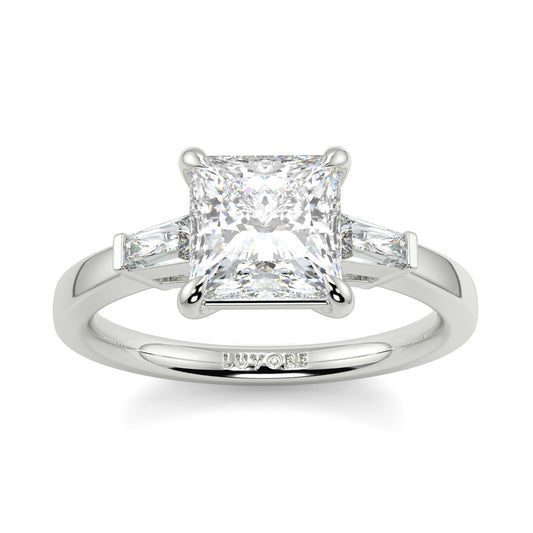 Margaret - 2.0 CT - Princess & Baguette Diamond Ring