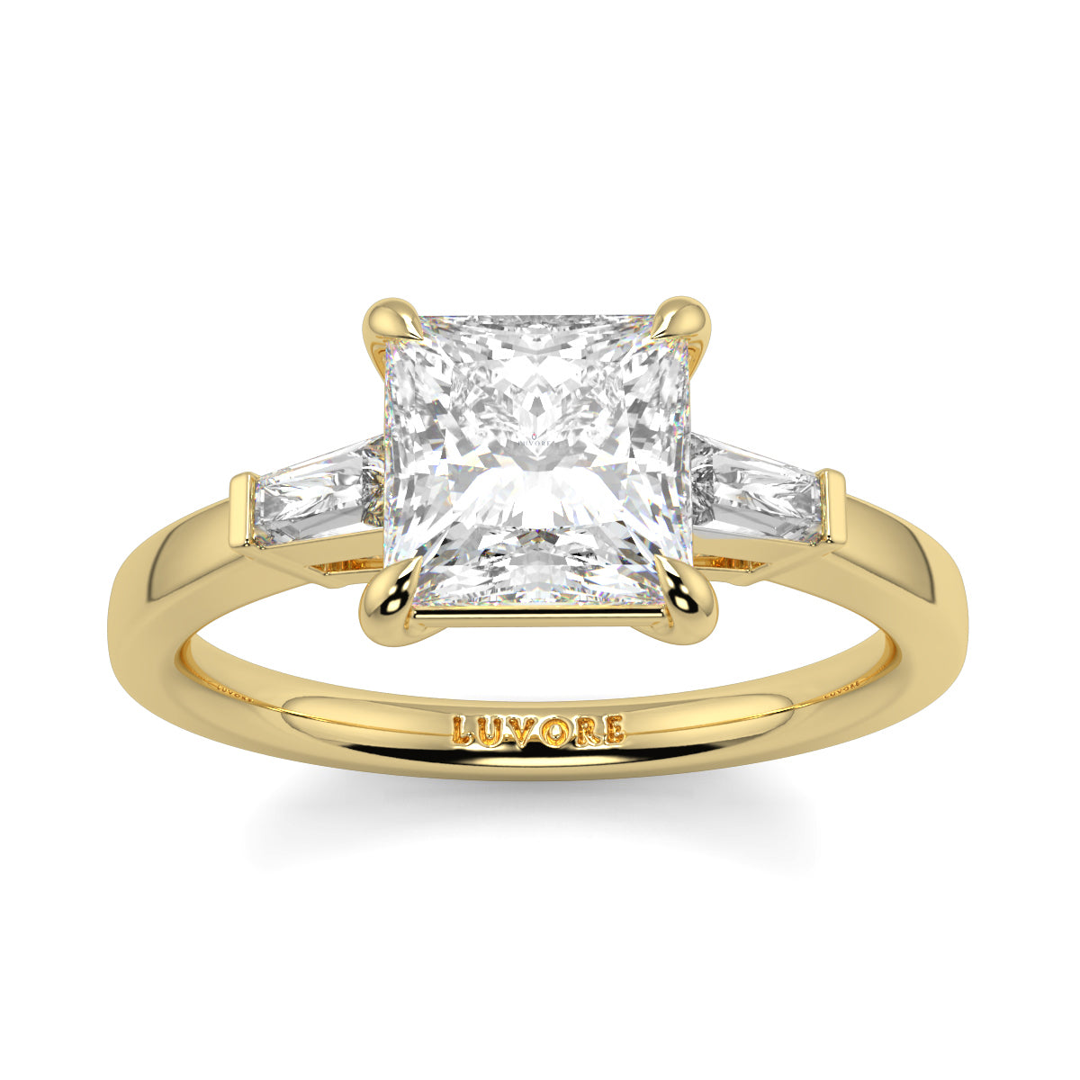 Margaret - 2.0 CT - Princess & Baguette Diamond Ring
