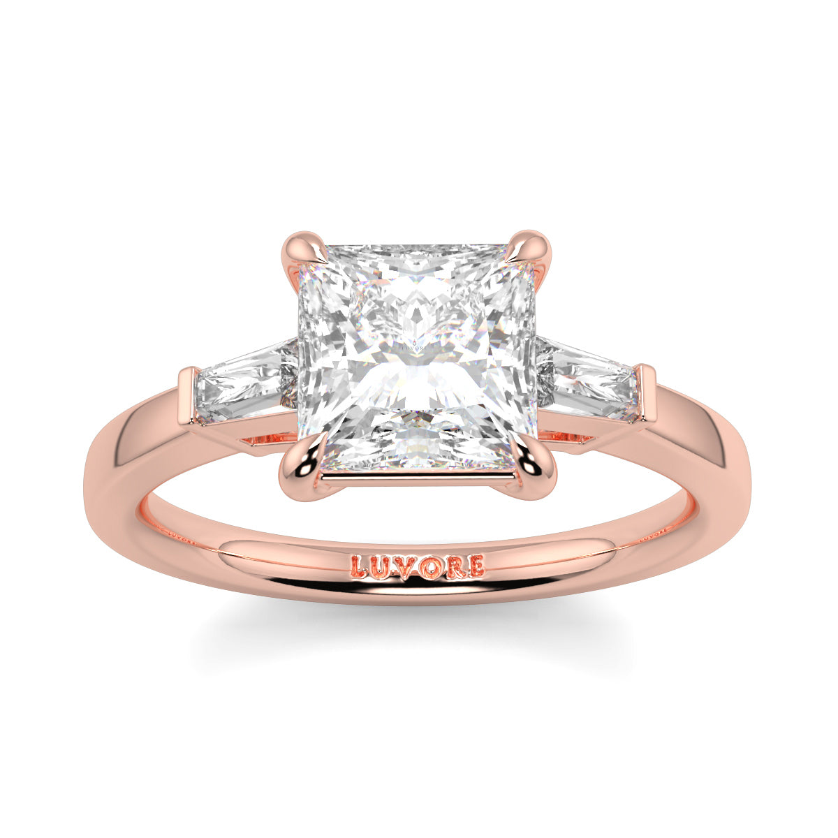 Margaret - 2.0 CT - Princess & Baguette Diamond Ring