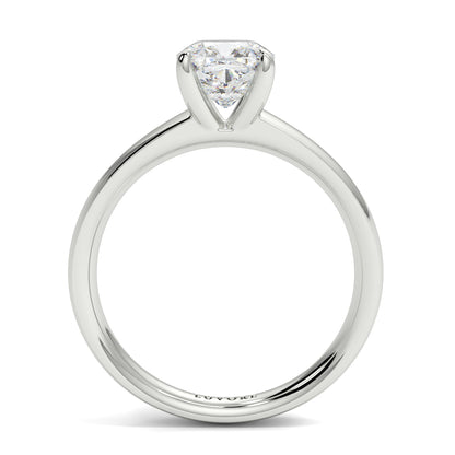 Diamond ring with a heart-shaped cut diamond on a white background yb_jewellers_solitaire_engagement_ring_4_claw_diamond_centre_lab_grown_diamond_round_brilliant_best_selling_engagement_ring