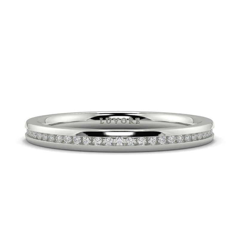 Wedding Band Ladies Diamond Channel Set