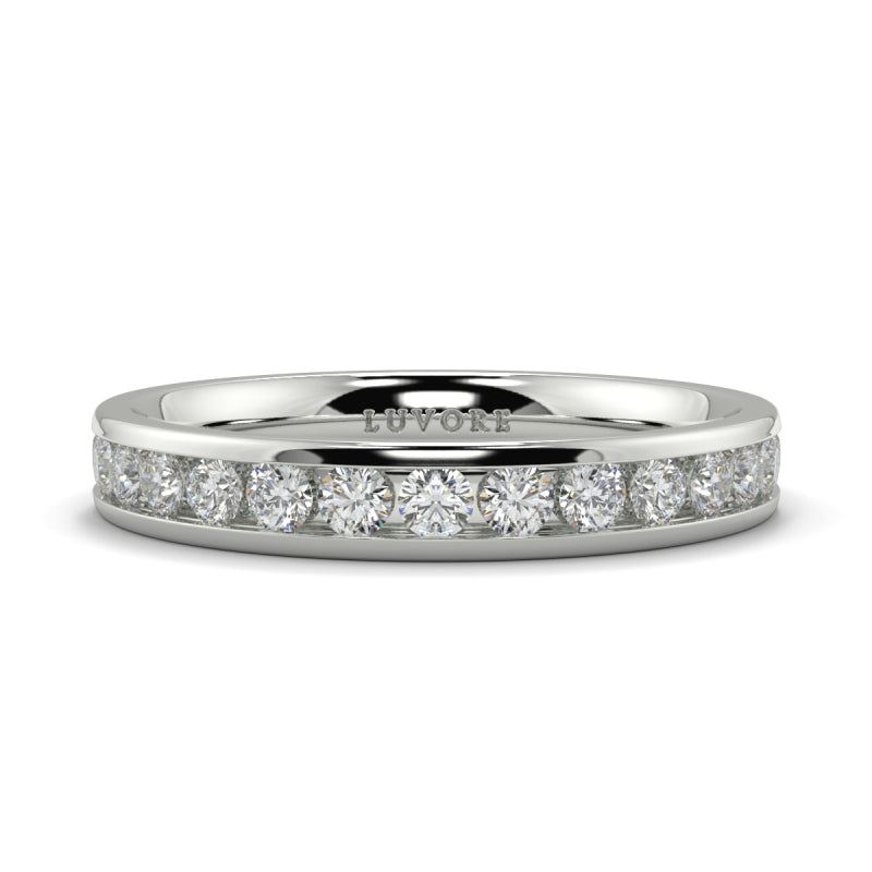 Wedding Band Ladies Diamond Channel Set