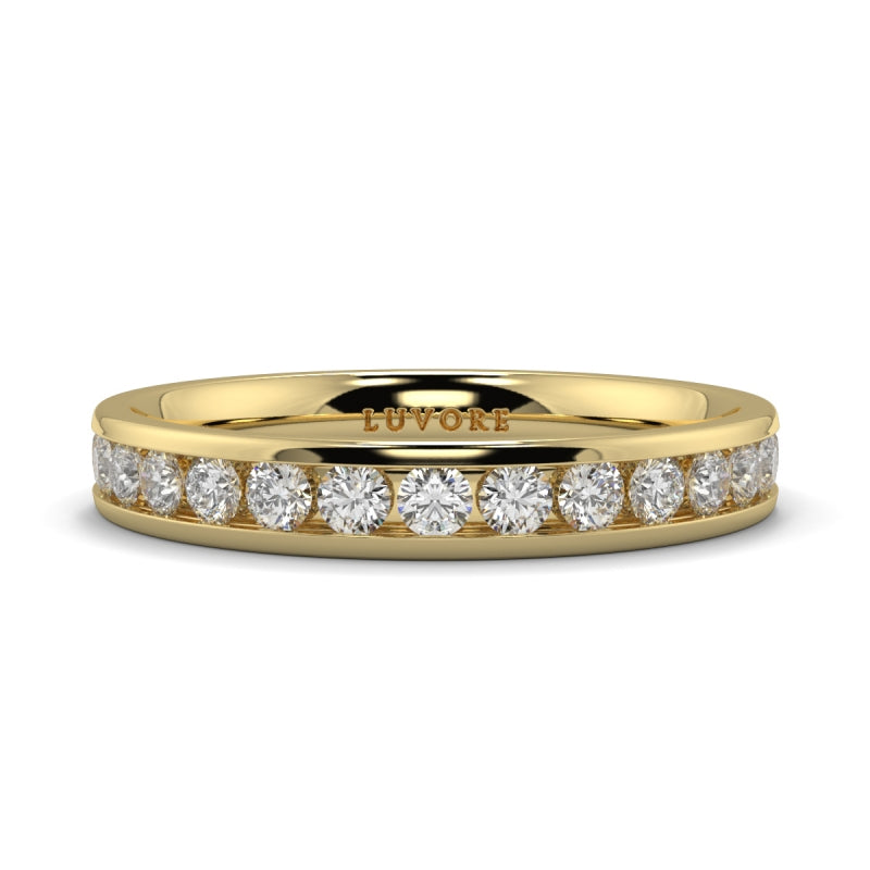 Wedding Band Ladies Diamond Channel Set