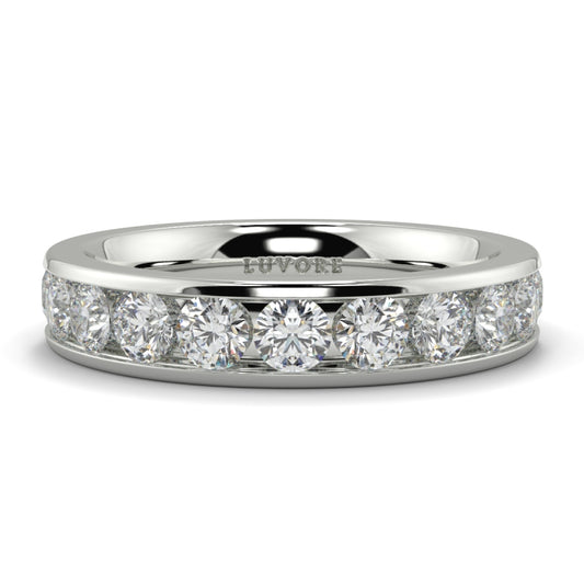 Wedding Band Ladies Diamond Channel Set