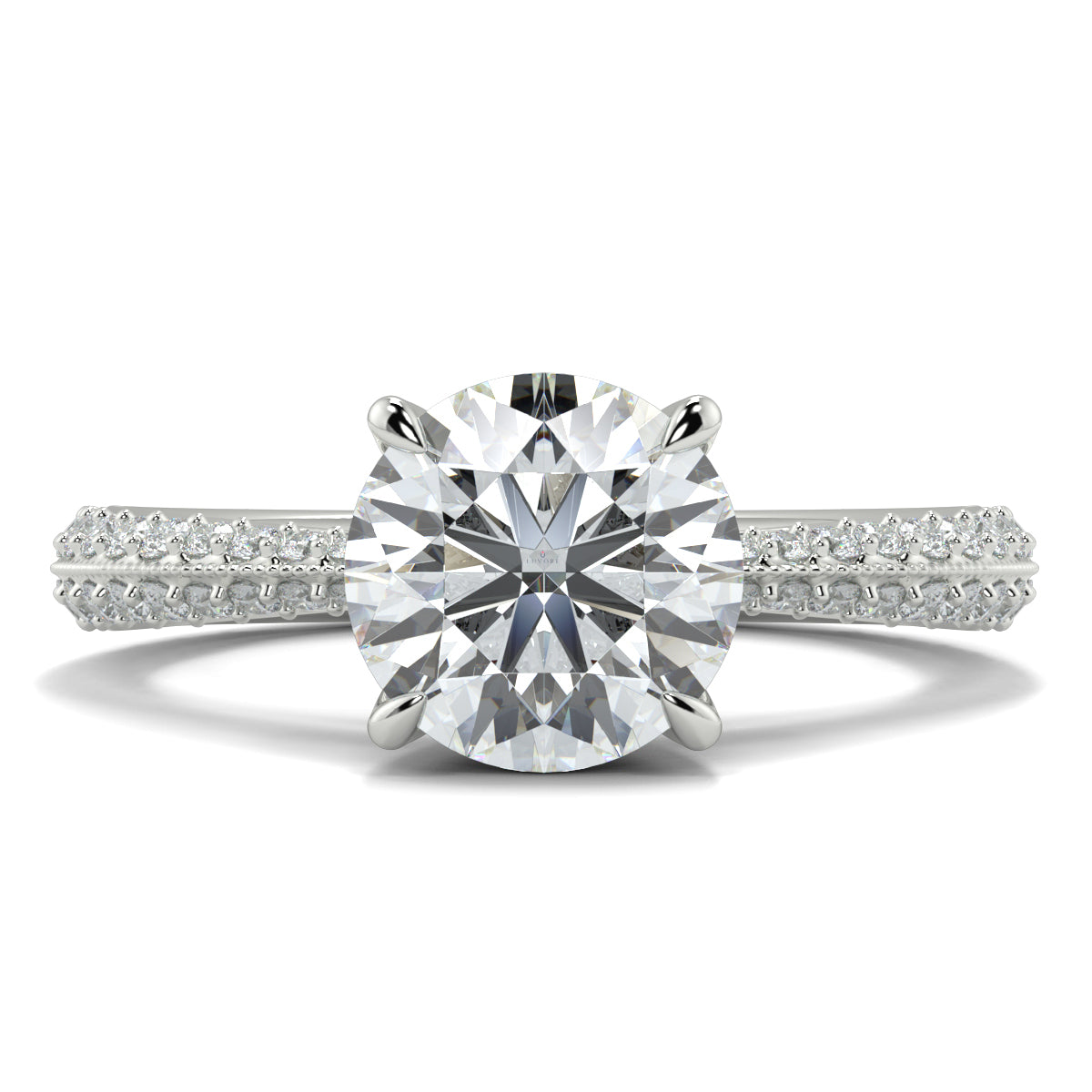 Yb Jewellers Diamond ring with a white background