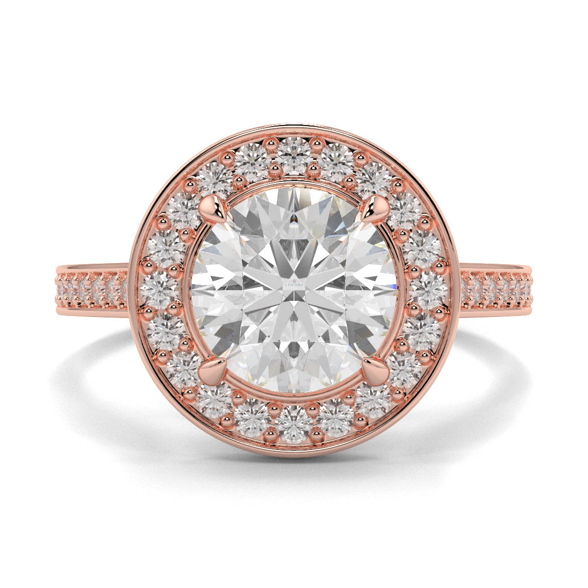 Lillian - 1.0 CT - Round Halo Ring