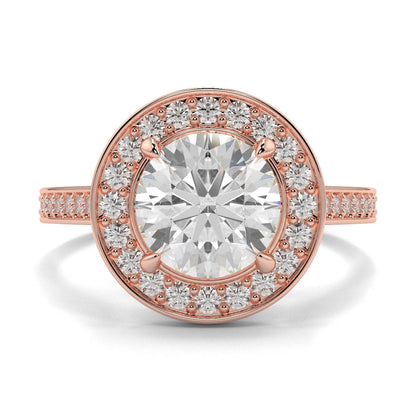 Lillian - 1.0 CT - Round Halo Ring