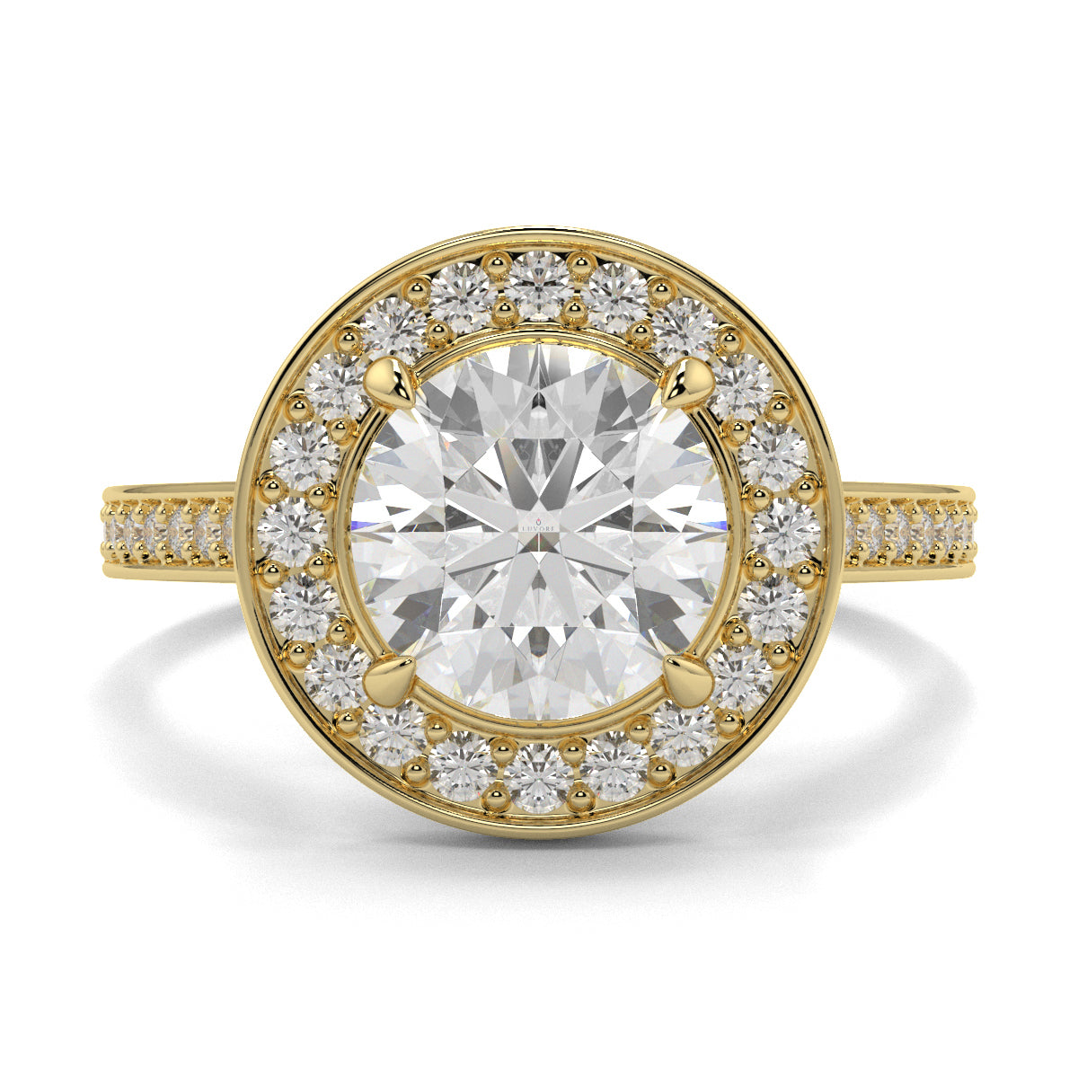 Lillian - 1.0 CT - Round Halo Ring