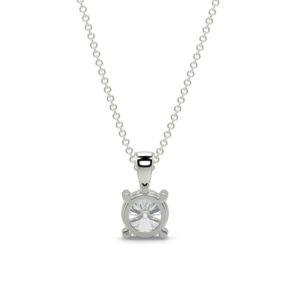 Lumina Solitaire Pendant - 1 ct Diamond -  4 Claw Setting