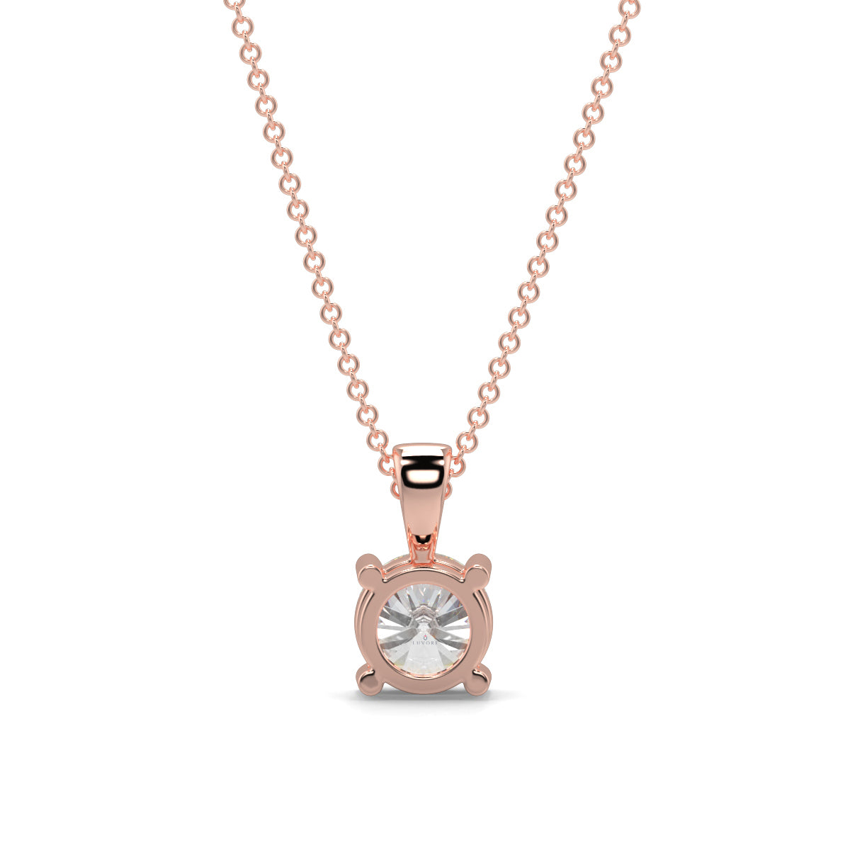 Lumina Solitaire Pendant - 1 ct Diamond -  4 Claw Setting