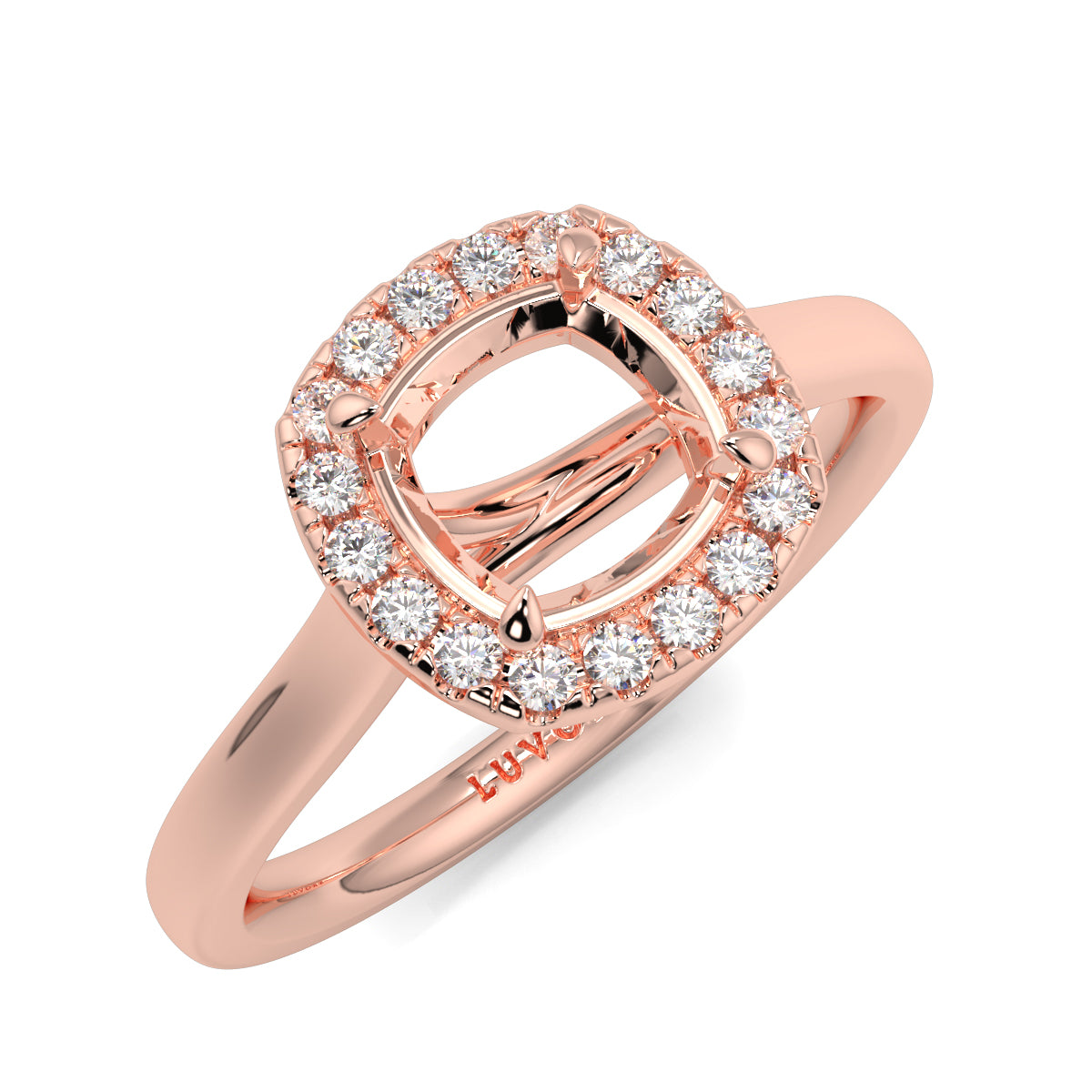 Ava - Halo Plain - Ring Mount