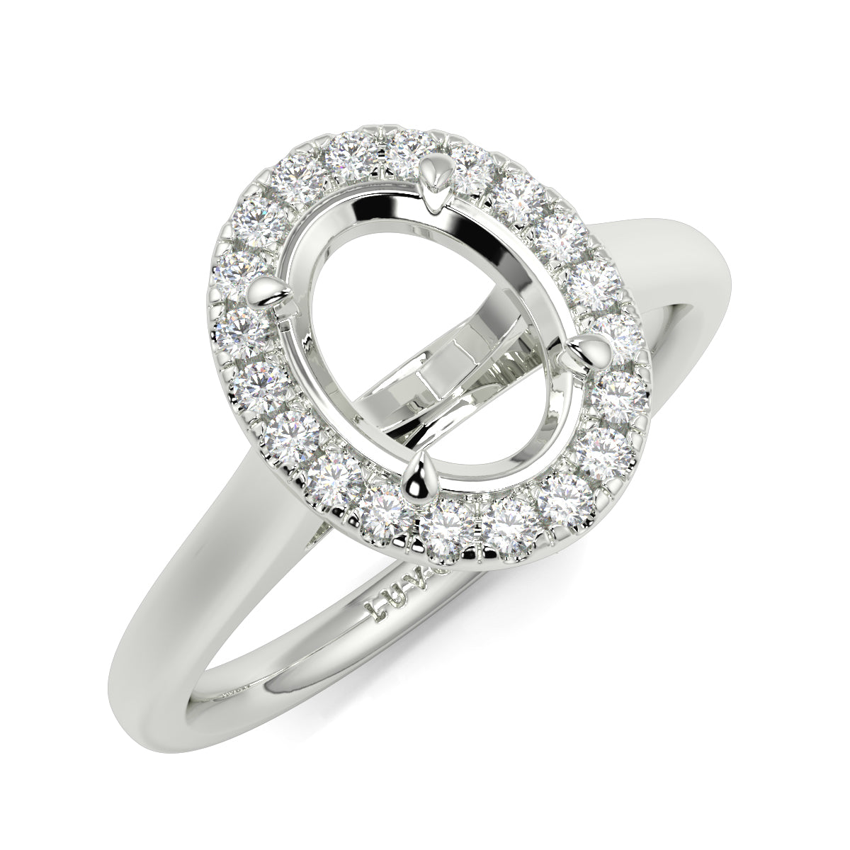 Ava - Halo Plain - Ring Mount