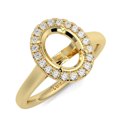 Ava - Halo Plain - Ring Mount