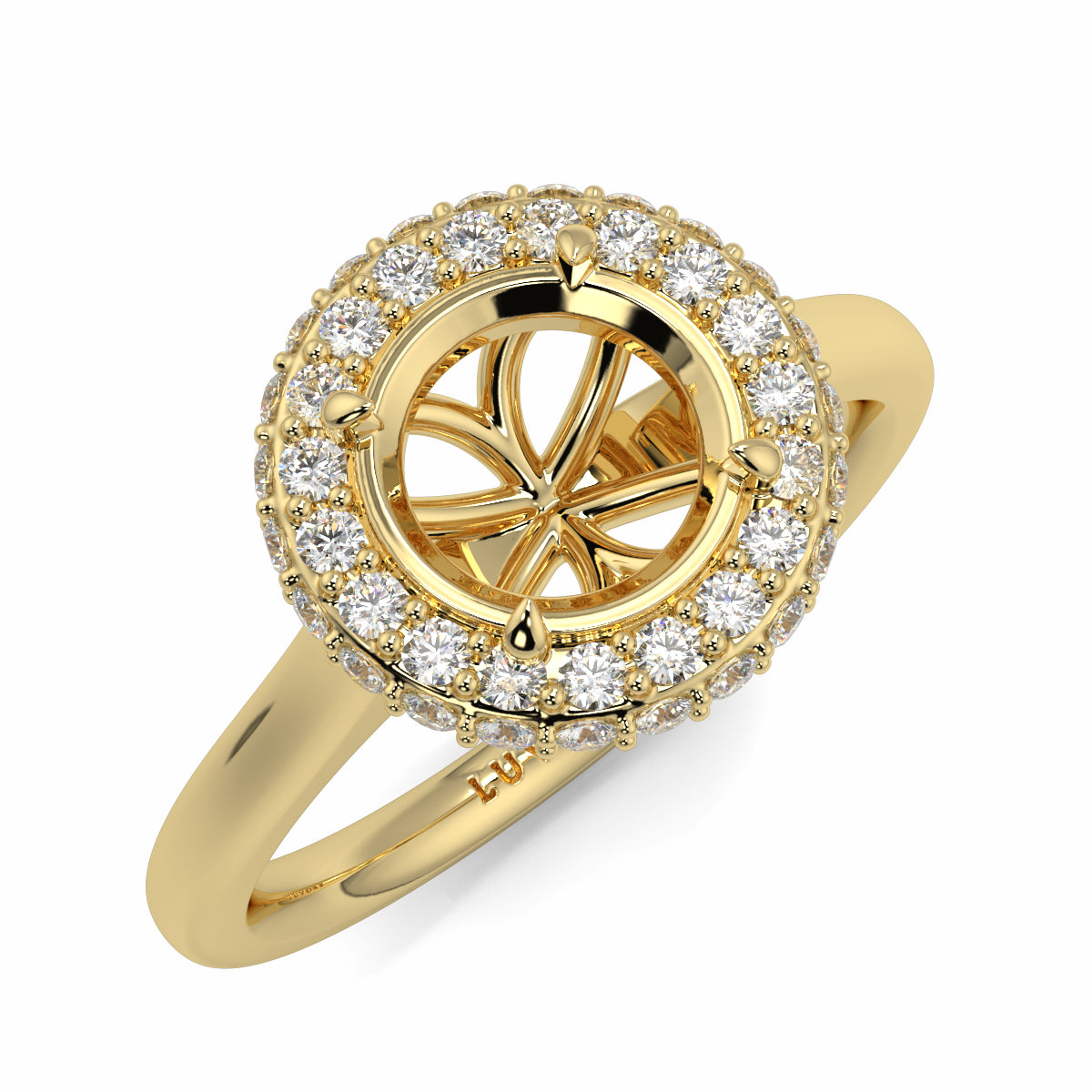 Ava - Halo Plain - Ring Mount