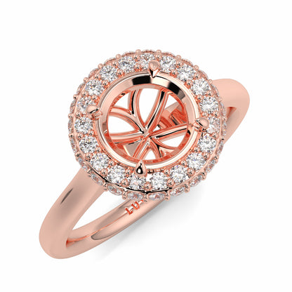 Ava - Halo Plain - Ring Mount