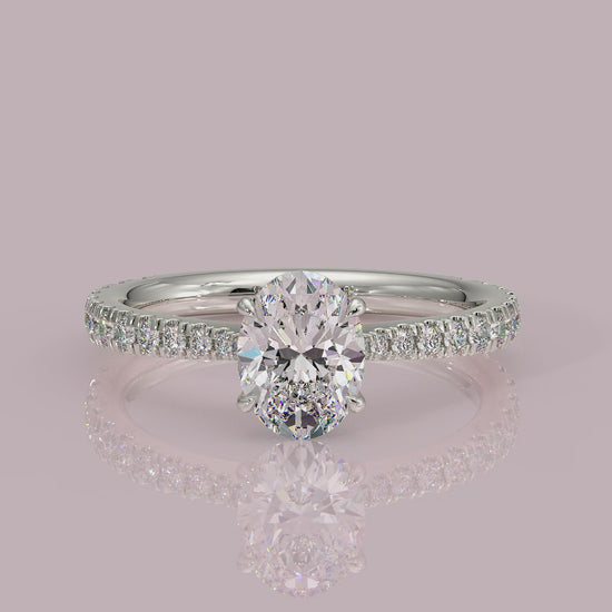 Yb jewellers engagement ring straight band