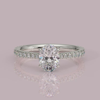 Yb jewellers engagement ring straight band