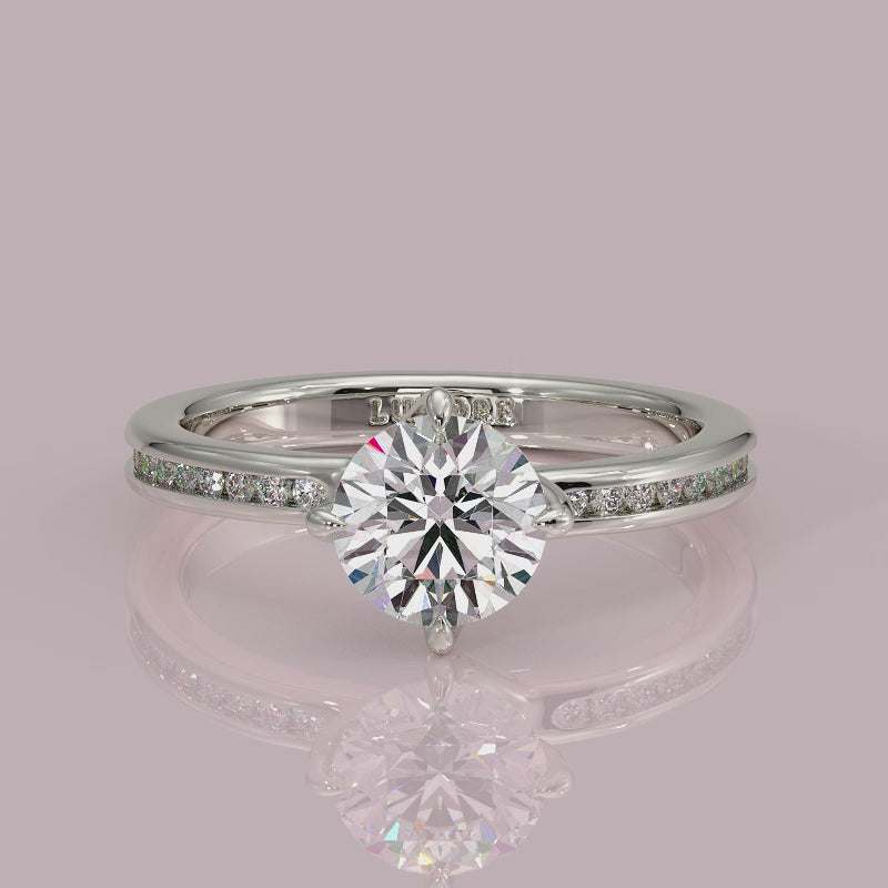 Yb jewellers engagement ring straight band