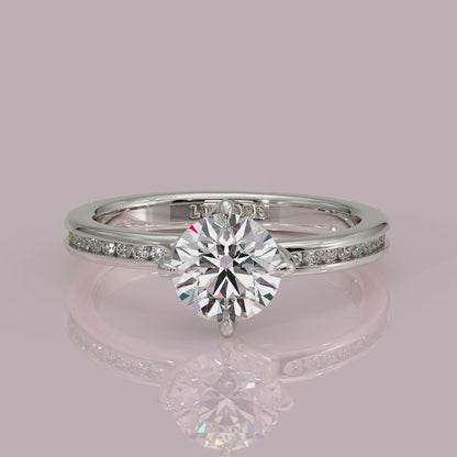 Yb jewellers engagement ring straight band