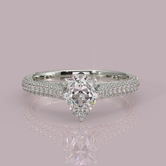 Yb jewellers engagement ring straight band