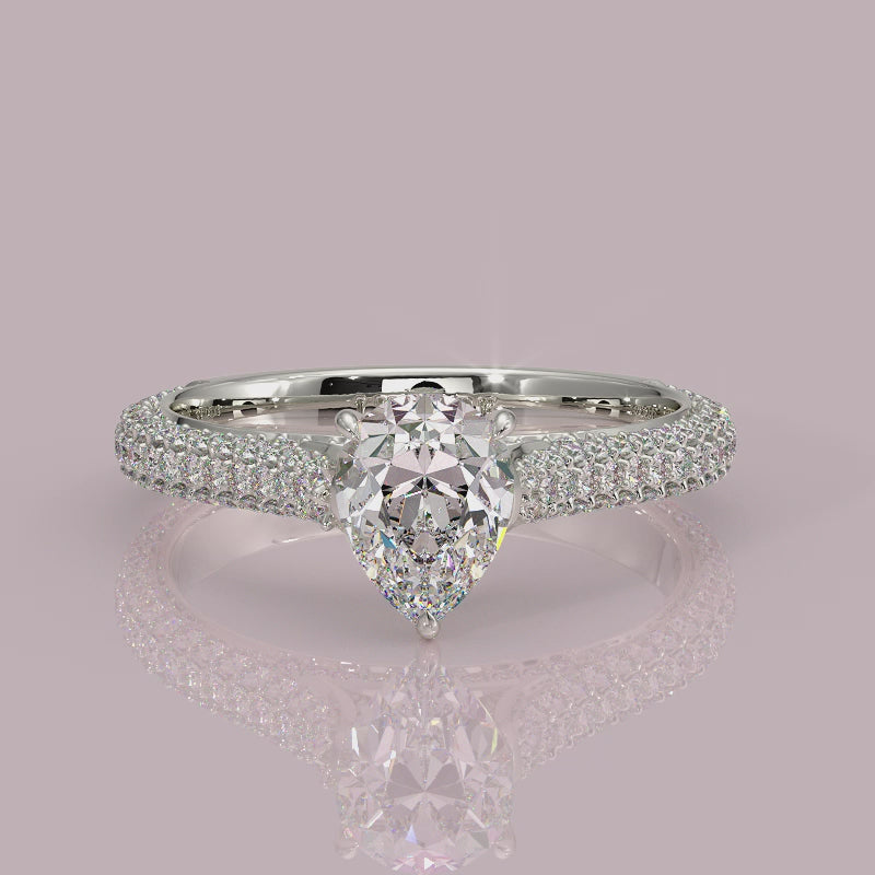 Yb jewellers engagement ring straight band