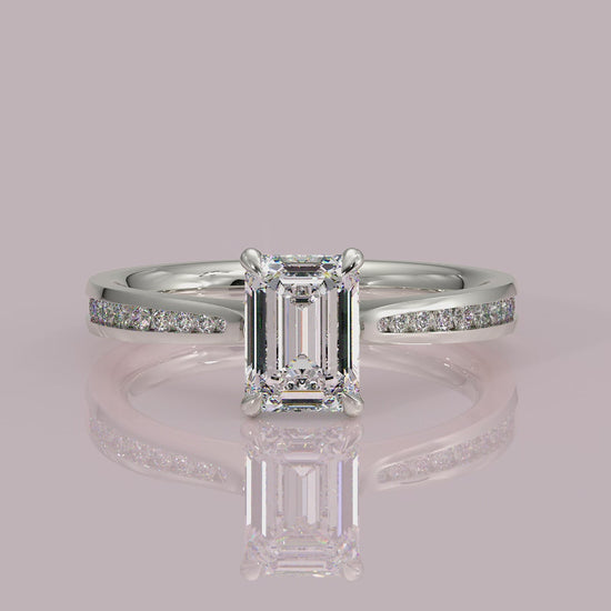 Yb jewellers engagement ring straight band