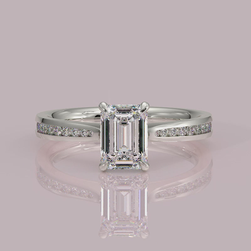 Yb jewellers engagement ring straight band